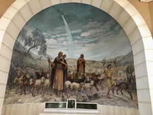 Igreja onde os pastores foram avisados pelos anjos sobre nascimento de Jesus em Belém.