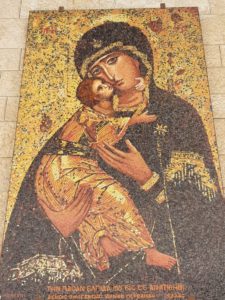 Ícone de Nossa Senhora com o Menino Jesus (Virgem da Ternura).